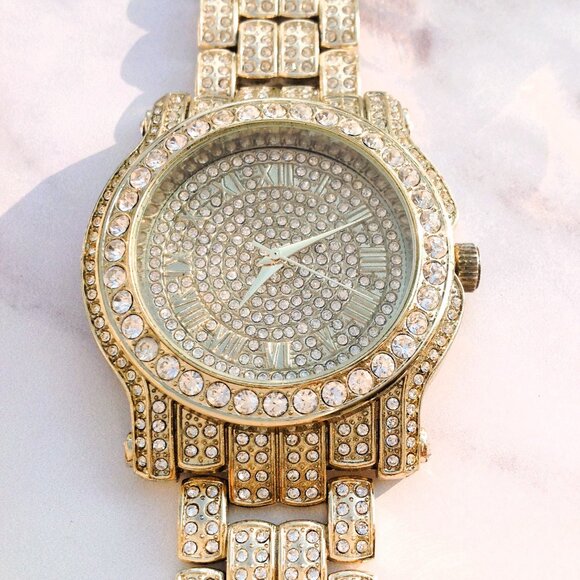 Techno Pave Watch Blingout Blinding Boyfriend Chiunky - Picture 1 of 15